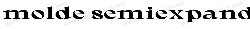 molde semiexpanded字体转换
